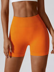 Wide Waistband Slim Fit Sports Shorts